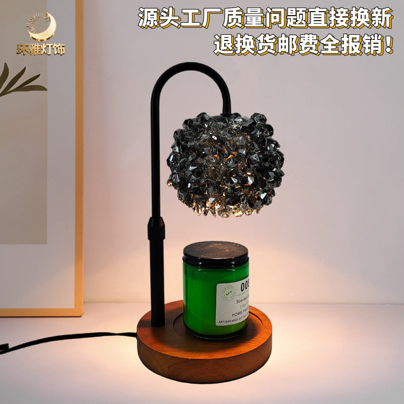 Cross-border Home Aromatherapy Lamp Non-fire Melting Wax Lamp French Retro Bedroom Decoration Expanding Fragrance Melting Candle Lamp Creative Bedside Lamp