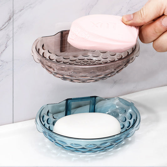 Toilet Non-perforated Draining Soap Box Storage Rack Household Bathroom Multifunctional Wall-mounted Soap Box