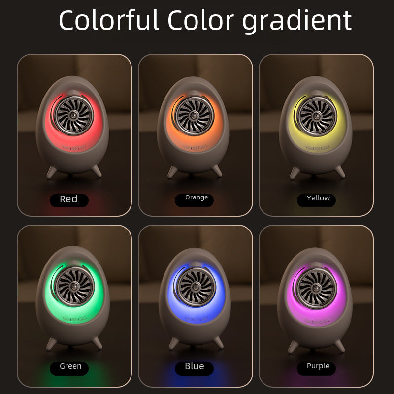 Tiktok Hot Selling Creative Night Light Speaker European And American Decorative Color Light Electrodeless Dimming Atmosphere Light Bluetooth Speaker