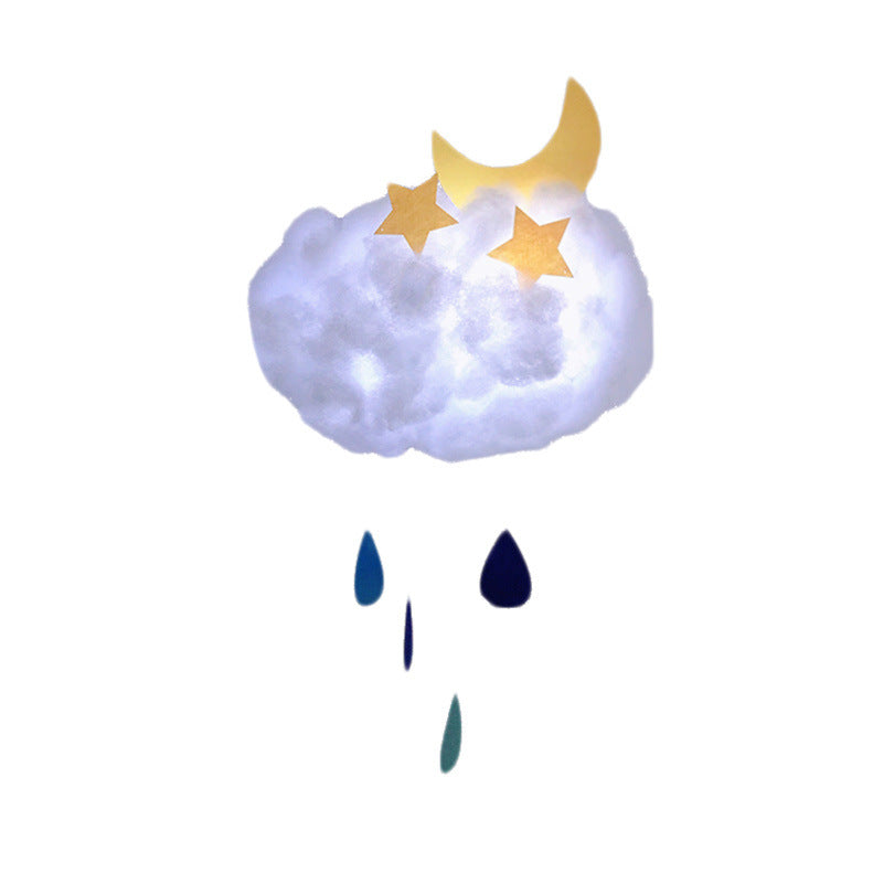 Ins Cloud Lamp Diy Material Bag Handmade Cotton Lamp Internet Celebrity Room Decoration Lamp Girl's Heart Dormitory Hanging Decoration