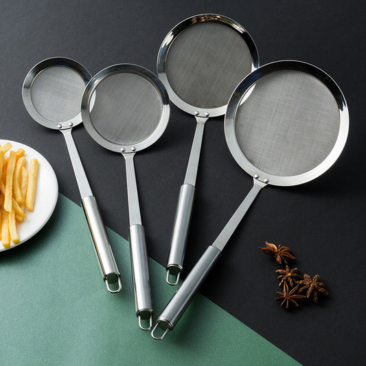 304 Stainless Steel Filter Screen Ultra-fine Household Juice Filter Screen Leakage Screen Oil Residue Kitchen Colander