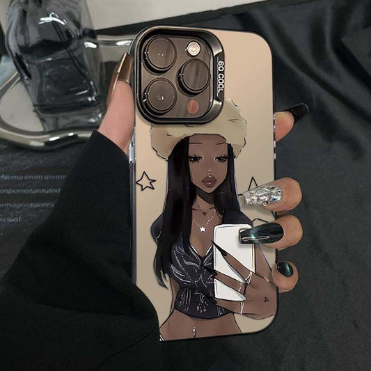 Fashion Spice Girls For Apple 16Promax Mobile Phone Shell Personality Yuan Gas Shell IPhone15/14/13 Text 12