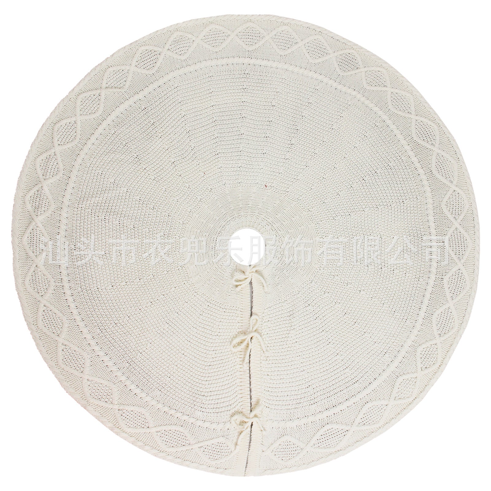 New Cross Border Knitted Christmas Tree Skirt Apron Christmas Tree Decorative Supplies 48 Inch Diamond Christmas Tree Skirt