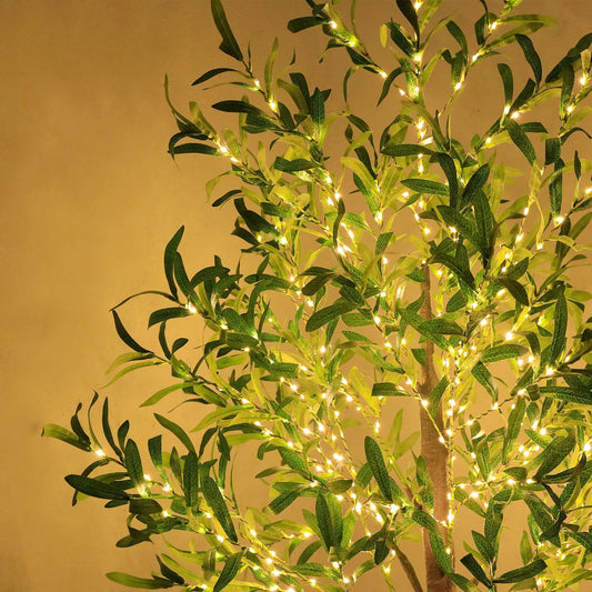 Olive Tree Lamp Cross Border Olive Leaf Led Simulation Tree Lamp Luminous Tree Simulation Plant Lamp Birch Lamp