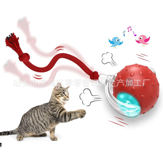 Amazon Explosions Product Chug Ball Cat Toy Electric Rolling Ball Self-Hei Depressing Smart Cat Ball