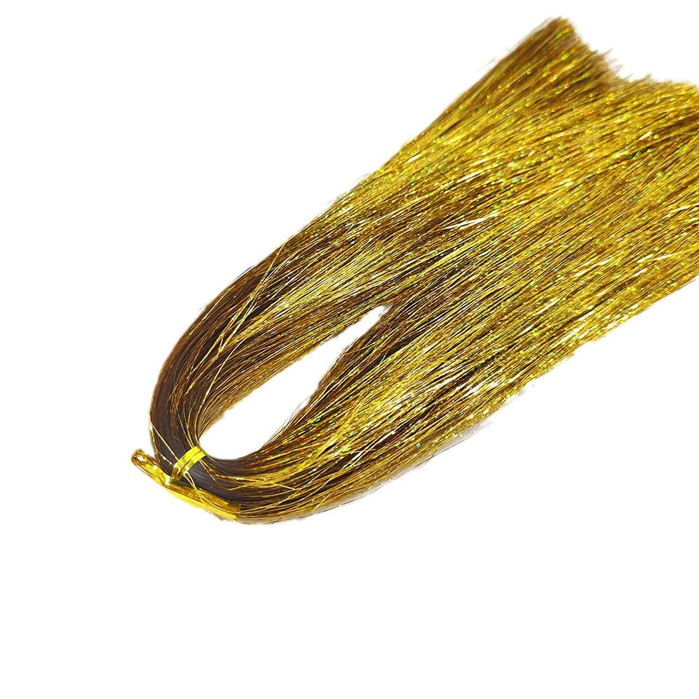 Cross-border Amazon Tinsel Christmas Tree Metal Wire Decoration Pendant Silver Gold Strip Christmas Dress Rain Silk