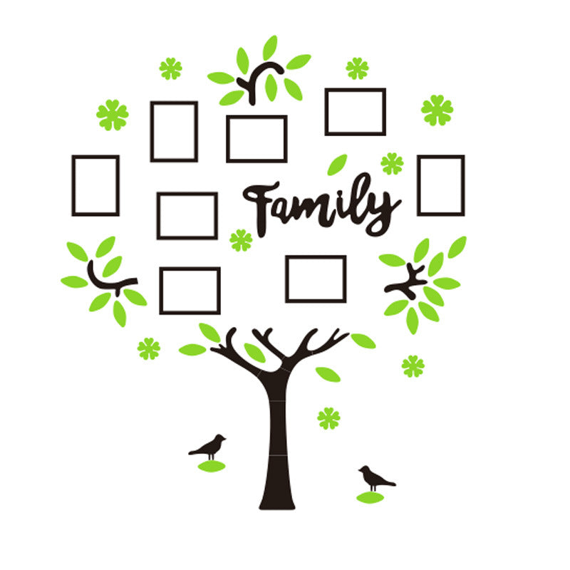 Family Growth Tree Photo Wall Decoration Children's Room Bedroom Layout Creative Personality 3D Wall Sticker