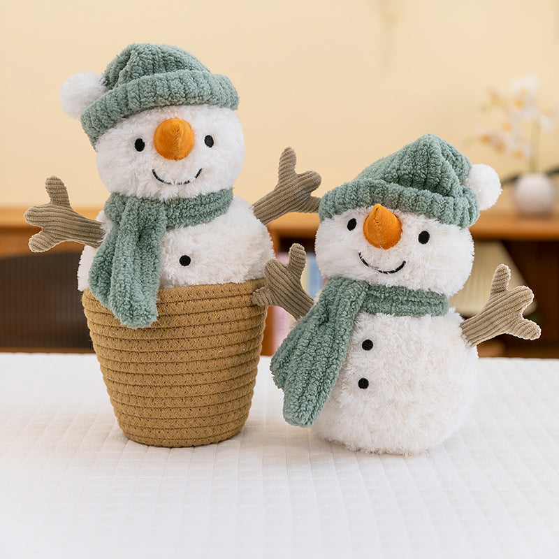 Cross-border Cute Sami Snowman Plush Toy Soft Doll Doll Small Pillow Home Decoration Christmas Gift