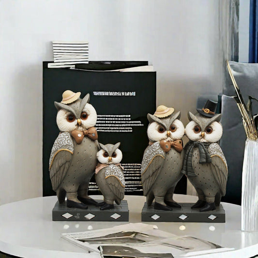 Xuanli Owl Resin Animal Products Wholesale Noble Wedding Gift Resin Craft Home Decoration Gift Good