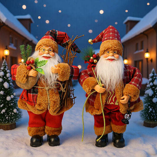 Santa Claus Doll Gift Christmas Ornaments Hotel Mall Christmas Decorations Multicolor Christmas Standing Doll