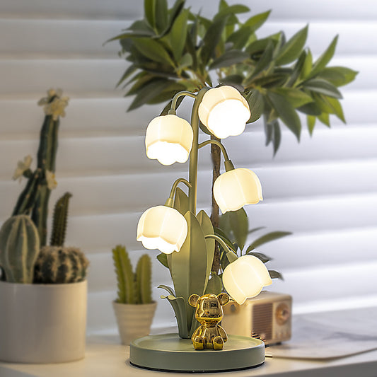 Cross-border Popular French Pastoral Table Lamp Ins Girl Bedroom Night Light Nordic Simple Internet Celebrity Atmosphere Bedside Lamp