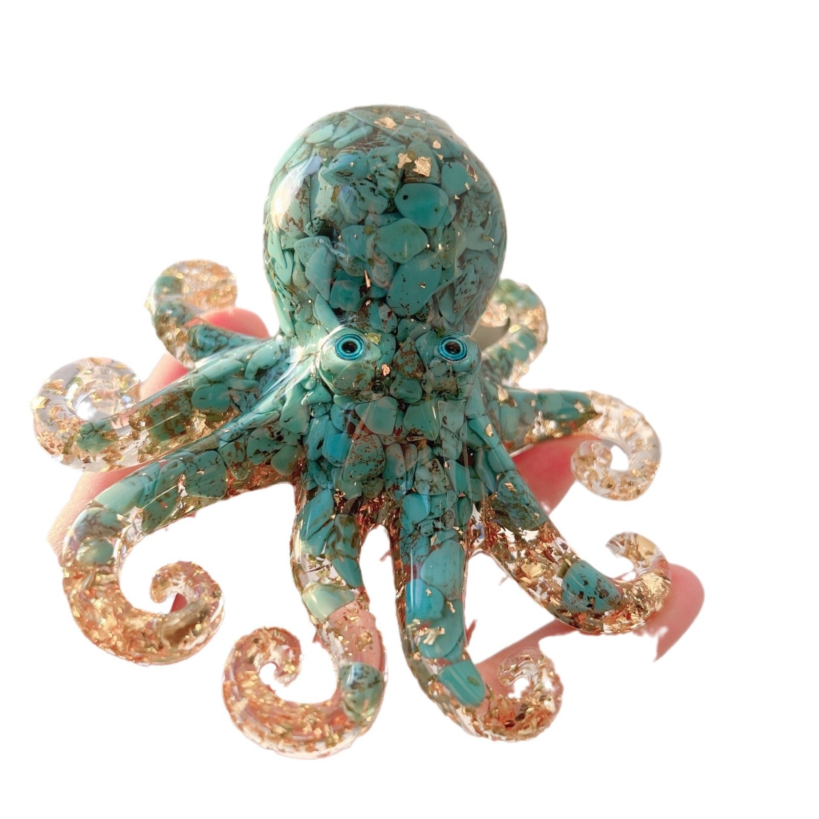 Cross-border Hot Cure Crystal Gravel Gum Drop Marine Octopus Octopus Table Gift Squid Crafts Ornaments