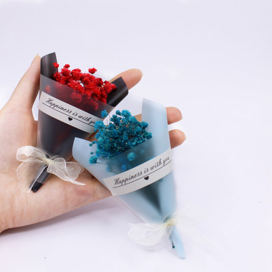 Cross-border Valentine's Day Mini Flower Blossom Star Immortal Dried Flower Creative Gift Box With Accompanying Ceremony Decoration