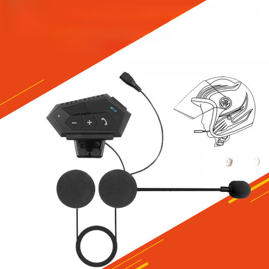 Hot Selling Motorcycle Helmet Wireless Bluetooth Headset Hands-free Phone Call Intercom Music Player