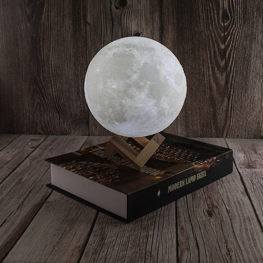 3D Moon Lamp Moon Lamp Plastic Hand-painted Creative Gift Starry Light Ornaments Home Living Room Bedroom Bedside Lamp