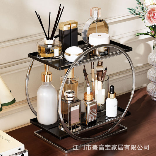 Macaron Cosmetics Desktop Storage Rack Dressing Table Multi-layer Skin Care Storage Rack Toilet Washstand Rack