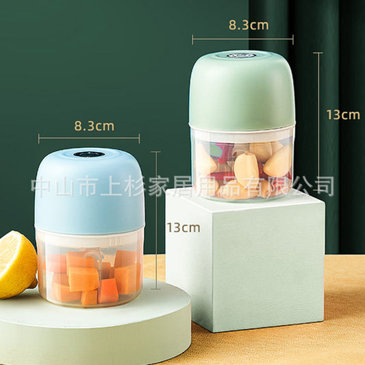Household Garlic Press Mini Garlic Cutting Garlic Pull Garlic Sanding Garlic Garlic Machine Wireless Garlic Mashed Artifact Electric Garlic Mixer