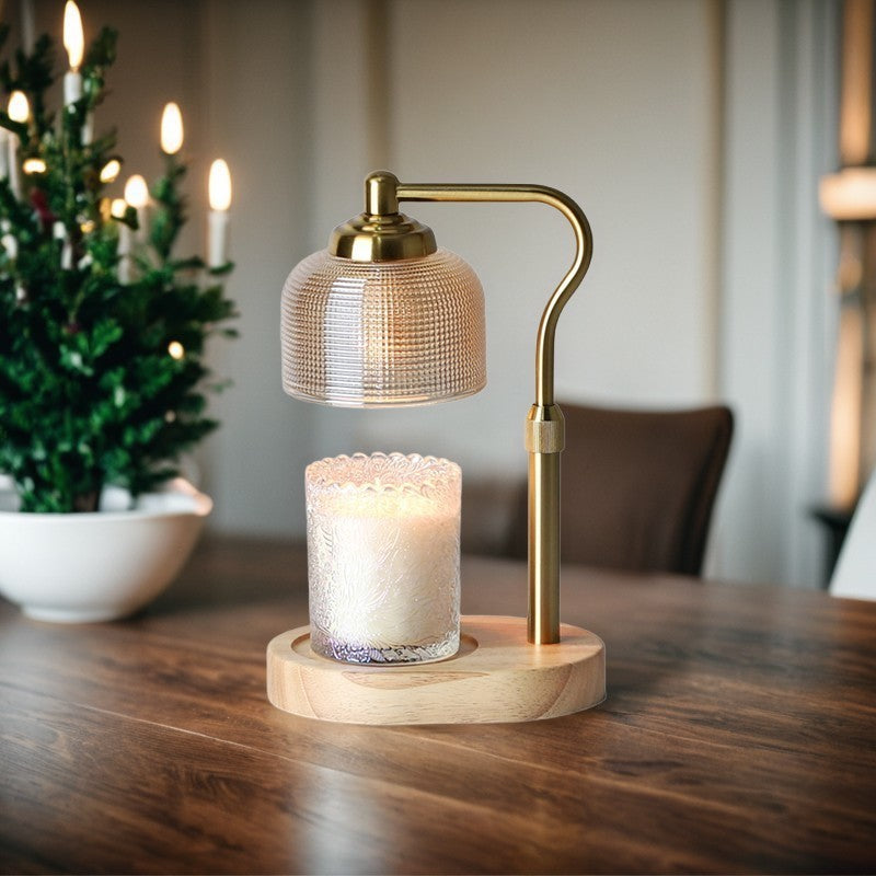 Melting Wax Lamp Aromatherapy Lamp Telescopic Amazon Cross-border American Wax Melting Adjustable Height Melting Candle Lifting Household