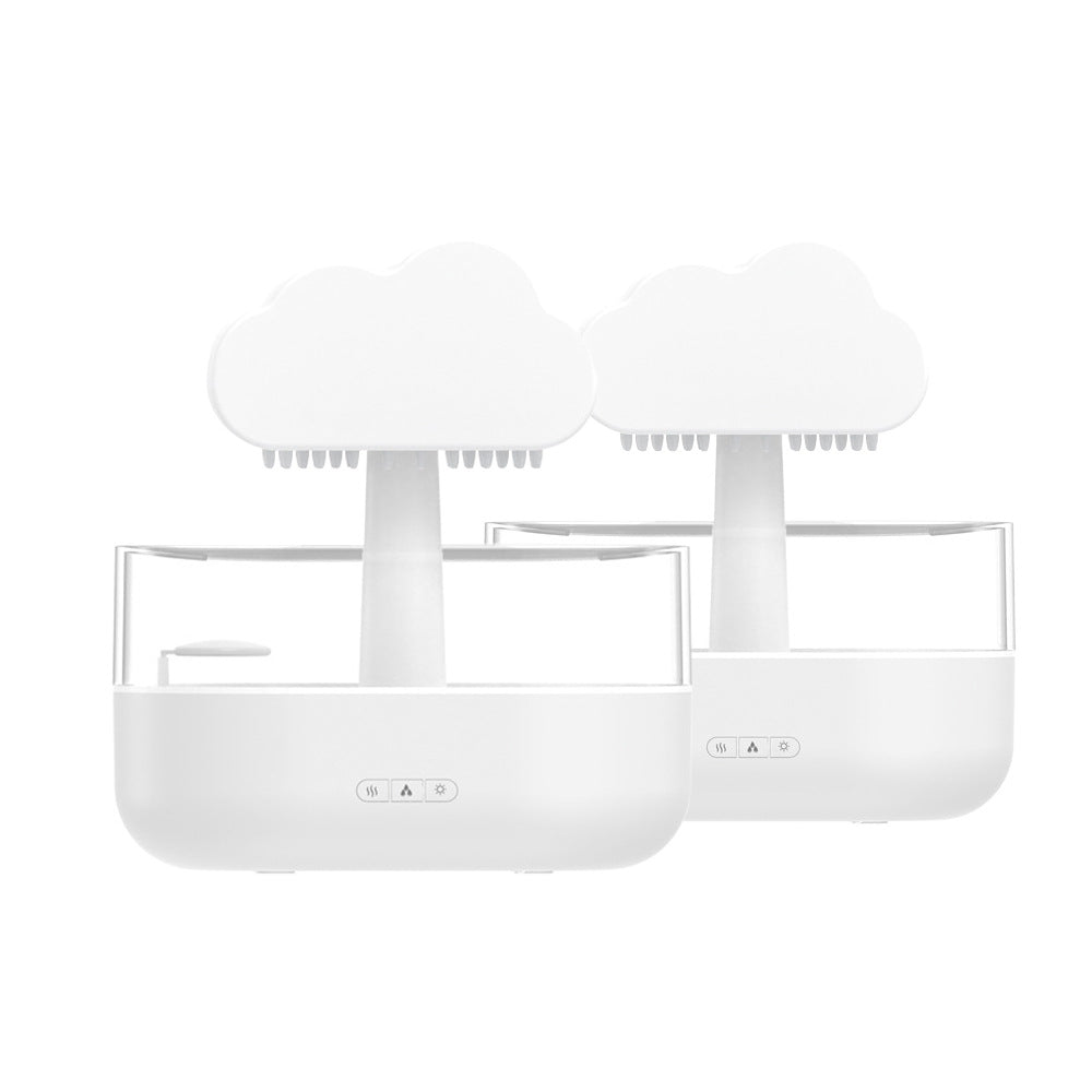 New Product Raindrop Aroma Diffuser USB Colorful Mushroom Cloud Simulation Rain Home Desktop Ultrasonic Atomization Humidifier