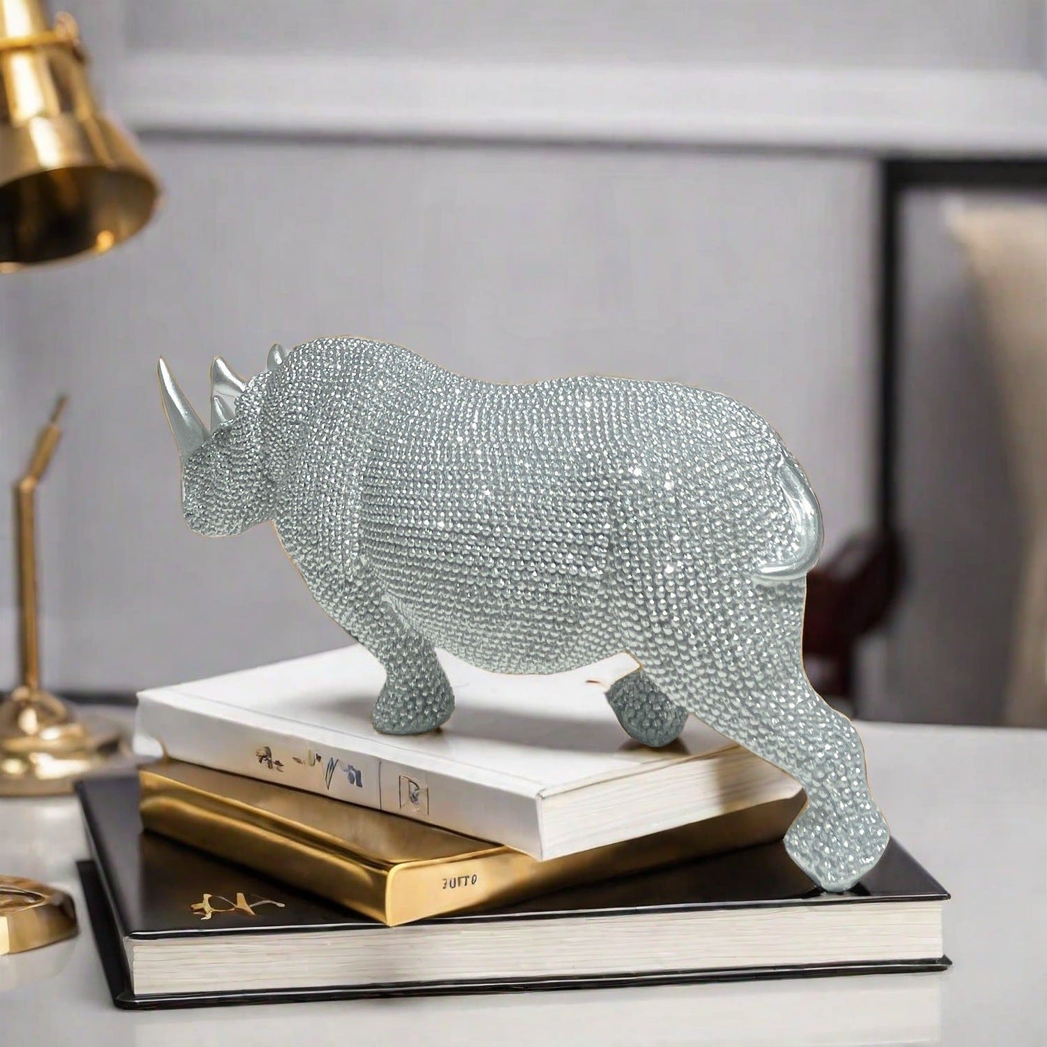 Cross-Border New Product European-Style Creative Rhino Ornaments, Office Ornaments, Wine Cabinet Decorations, Gifts