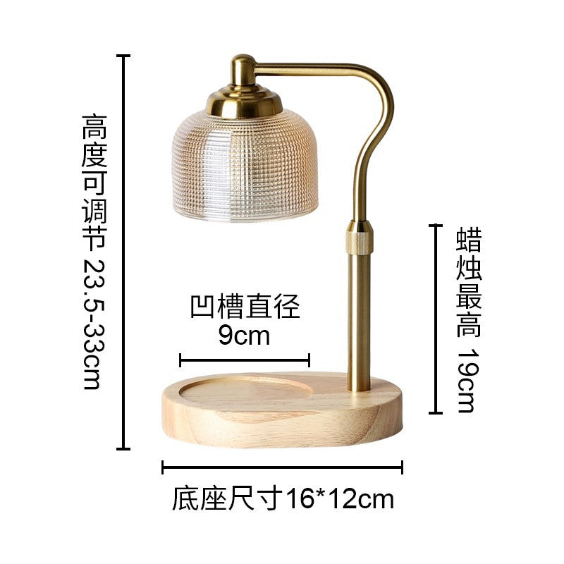 Melting Wax Lamp Aromatherapy Lamp Telescopic Amazon Cross-border American Wax Melting Adjustable Height Melting Candle Lifting Household