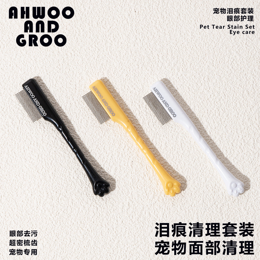 Tear Trace Comb Tear Trace Whitewash Pet Tear Trace Brush Eye Cleaning Brush Brush Eye Excrement Brush Cat Dog Than Bear