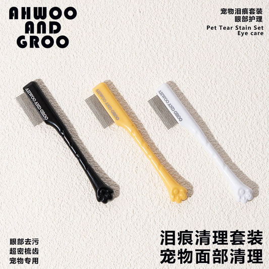 Tear Trace Comb Tear Trace Whitewash Pet Tear Trace Brush Eye Cleaning Brush Brush Eye Excrement Brush Cat Dog Than Bear