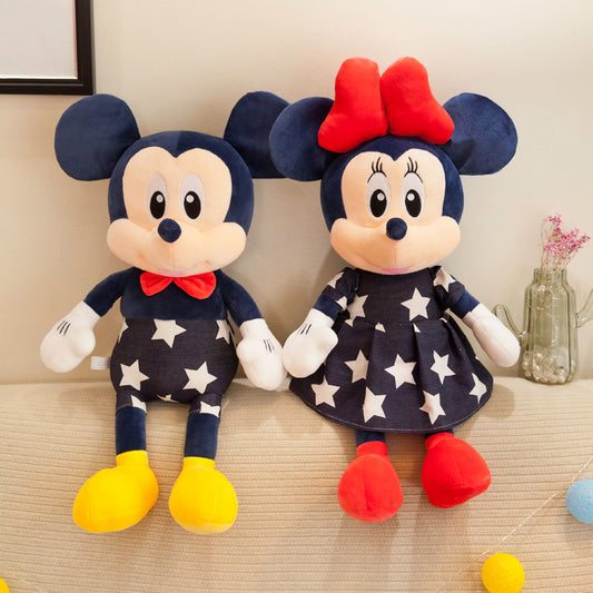 Factory Wholesale Star Mickey Plush Toy Minnie Doll Large Couple Mickey Mouse Pillow Children's Rag Doll