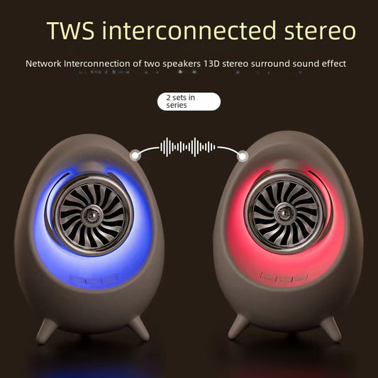 Tiktok Hot Selling Creative Night Light Speaker European And American Decorative Color Light Electrodeless Dimming Atmosphere Light Bluetooth Speaker
