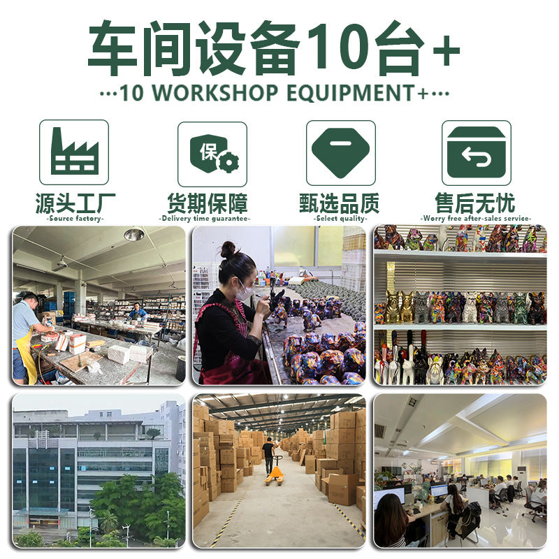 Labrador Creative Living Room Ornaments Desktop Home Decorations Resin Crafts Housewarming Gifts Cute Dolls