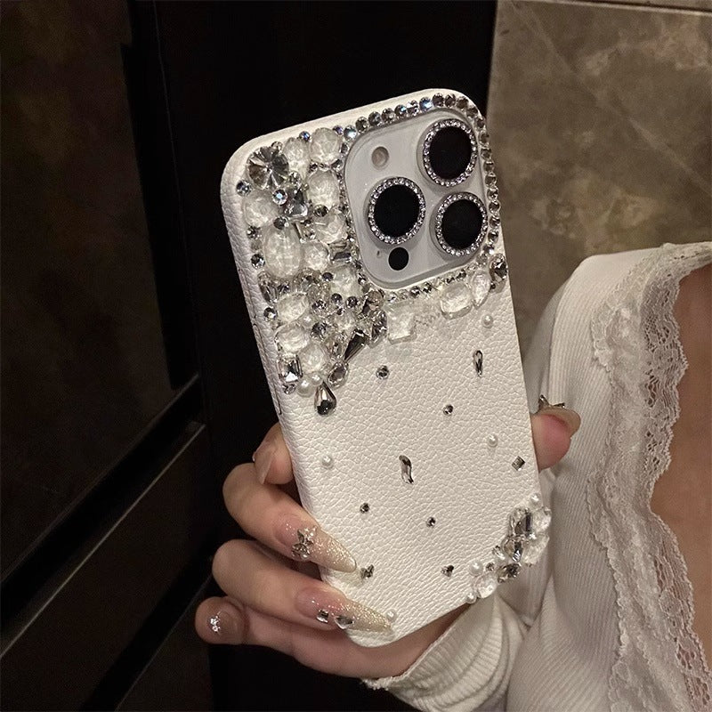 Luxury Diamond-encrusted Phone Case For Apple 16promax New IPhone14Pro Goddess Temperament High-end