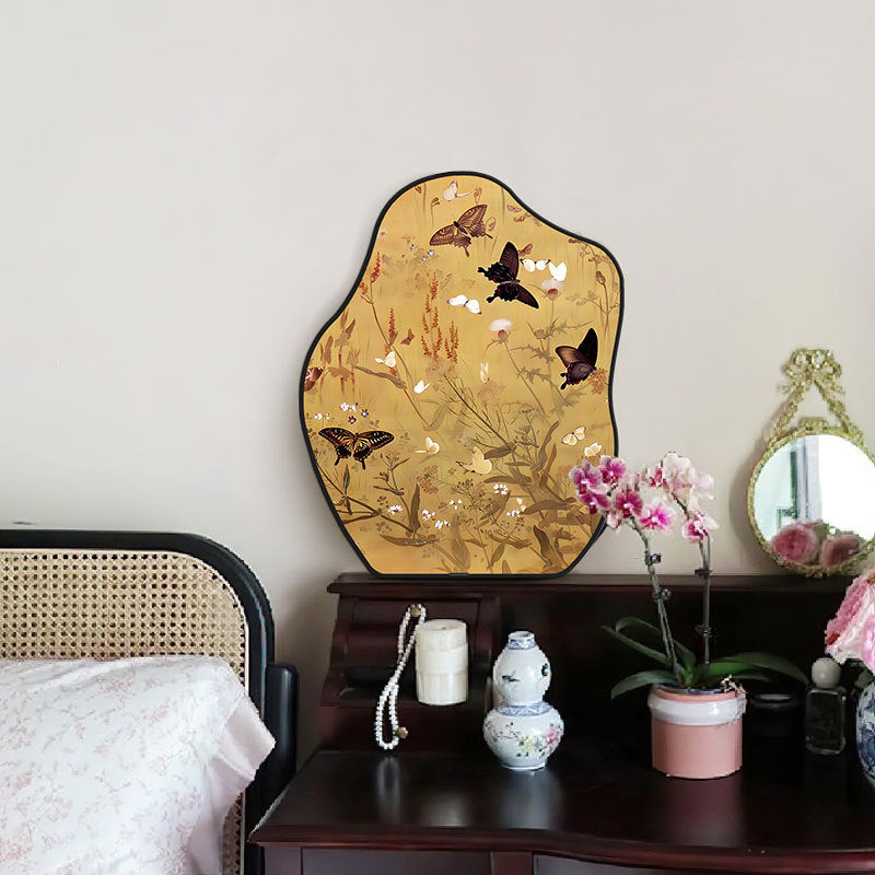 Magpie Figure Desktop Swing Painting Antique Living Room Swing Decorative Painting Advanced Sense Retro Style Hanging Painting Hallway Cabinet Ornaments