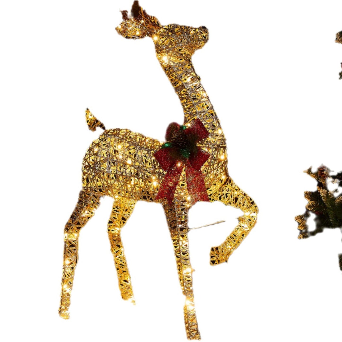 Christmas Light-emitting Deer Shopping Mall Window Scene Layout Decoration Mother Deer Ornaments Set Props Wholesale