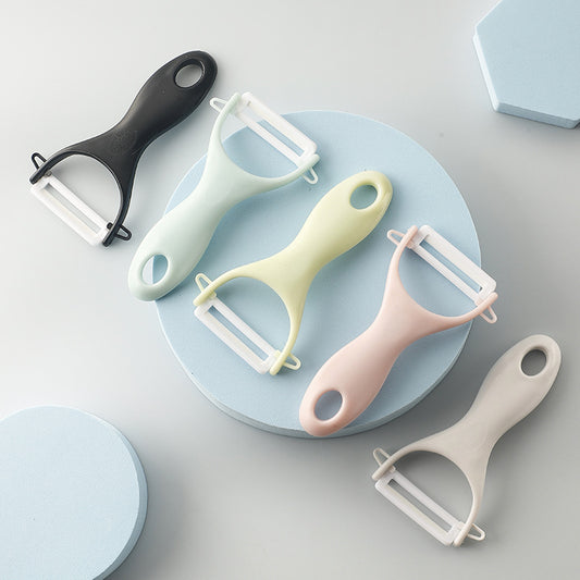Ceramic Peeler Peeling Peeler Planer Household Potato Apple Vegetable Peeling Scraper Melon Planer Gift Printing