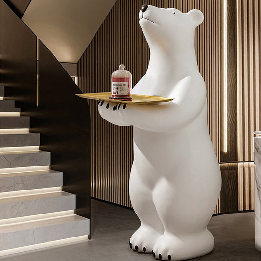 1.2 M Oversized Polar Bear Floor Ornaments Large Living Room Shop Door Decoration Housewarming Gift Ideas