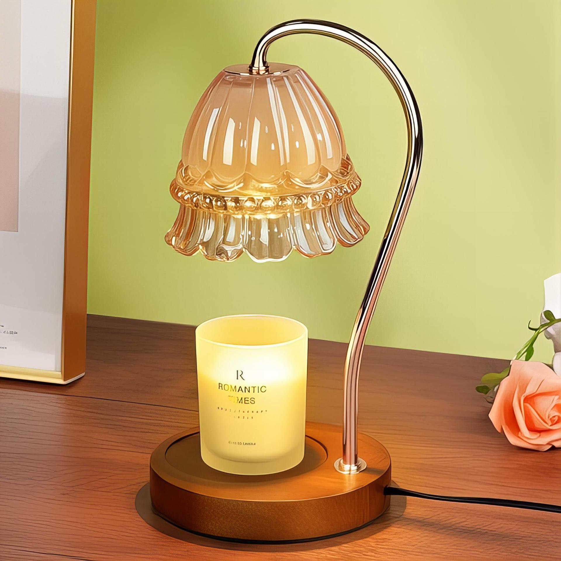 Glass Wax Melting Lamp, Simple And Adjustable Aromatherapy Lamp, Desk Lamp, Popular In Korea, Europe And America, Practical Gift, Manufacturer Supply