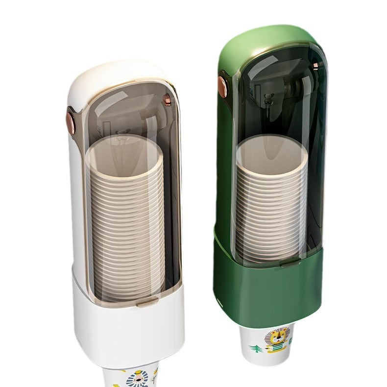 Disposable Cup Picker Household Wall-mounted Paper Cup Picker Rack Dust-proof Punch-free Cup Storage Rack