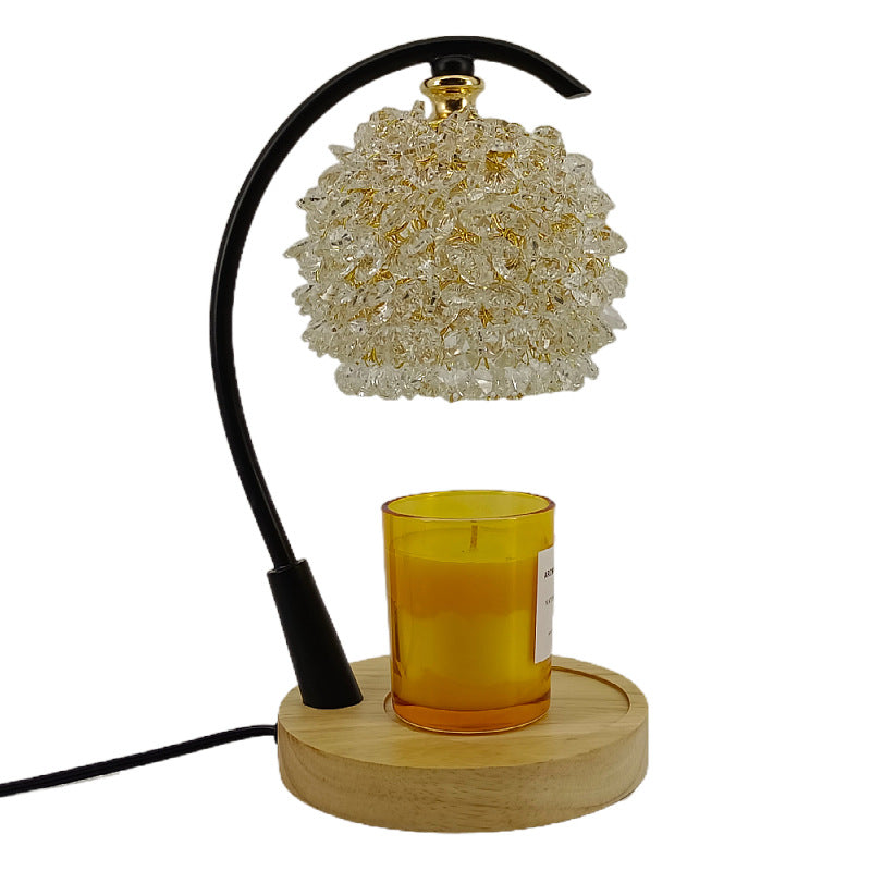 Cross-border Home Aromatherapy Lamp Non-fire Melting Wax Lamp French Retro Bedroom Decoration Expanding Fragrance Melting Candle Lamp Creative Bedside Lamp