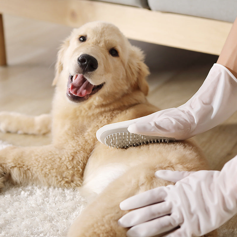Pet Brush Cat Dog Brush Pet Puppy Cat Massage Brush Dog Massage Bath Wash-free Cleaning Gloves