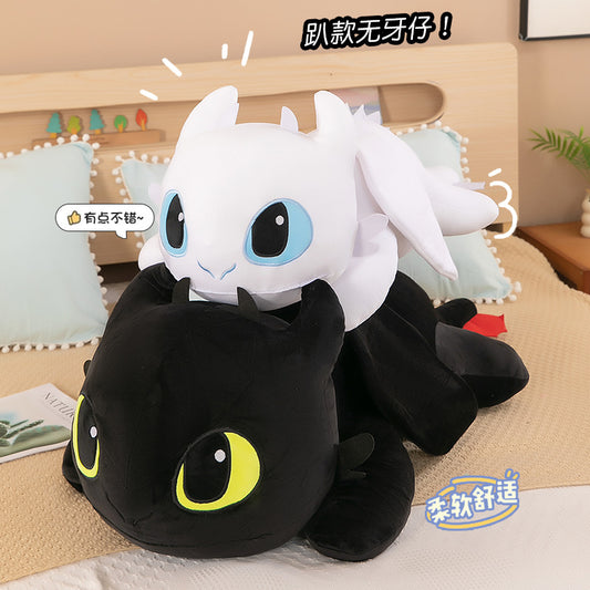 Foreign Trade Explosions Small Dragon Plush Toy Lie Prone Toothless Doll Pillow Girl Birthday Gift Doll Wholesale