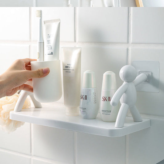 Villain Storage Rack Cartoon Punch-free Storage Rack Bathroom Cosmetics Storage Rack Seasoning Jar Organizing Rack