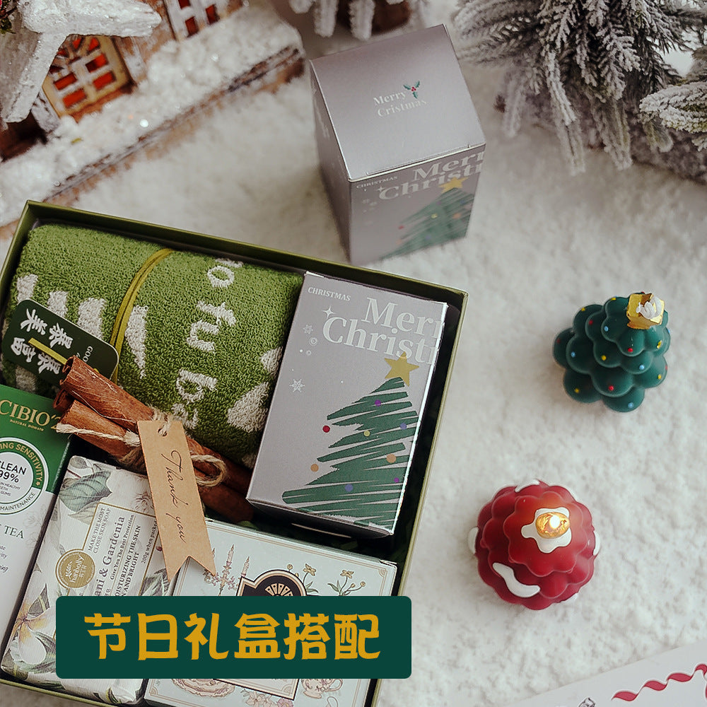 Christmas Tree Scented Candle Atmosphere Gift Handmade Scented Candle Candy Simulation Christmas Candle