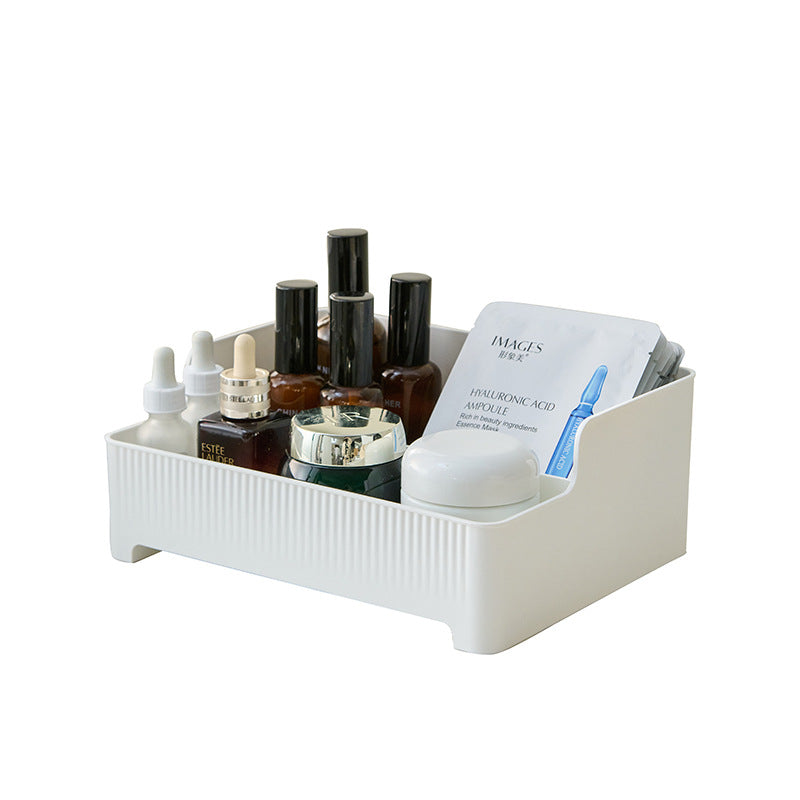 Desktop Cosmetics Storage Box Bathroom Washstand Sundries Arrangement Box Lipstick Skin Care Dressing Table Storage Rack