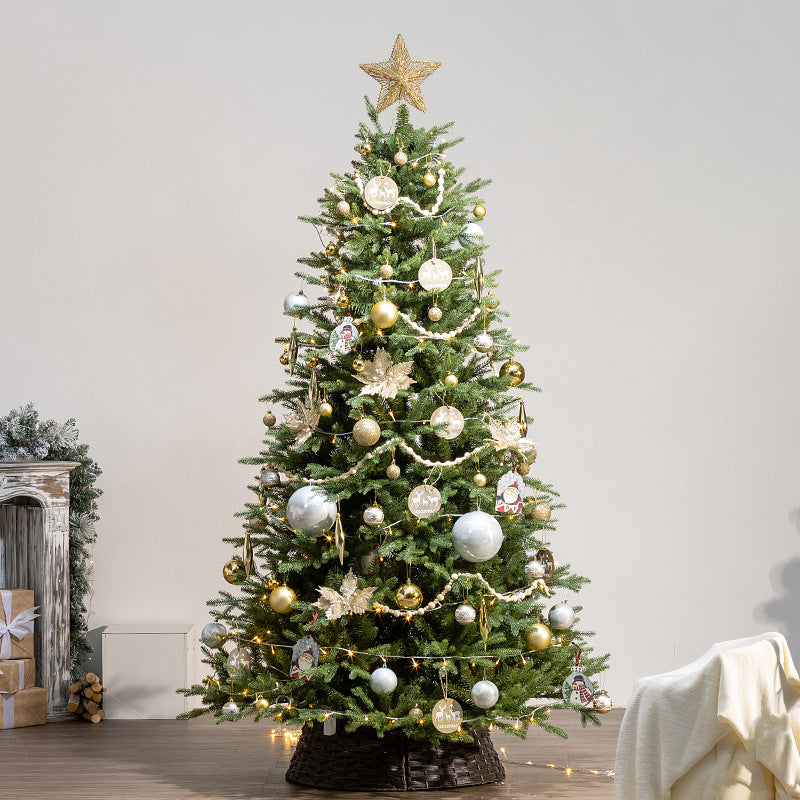 New Cross-Border New Christmas Tree Pe Mixed New Material Flame Retardant Large Encrypted Pvc Package Christmas Ornaments