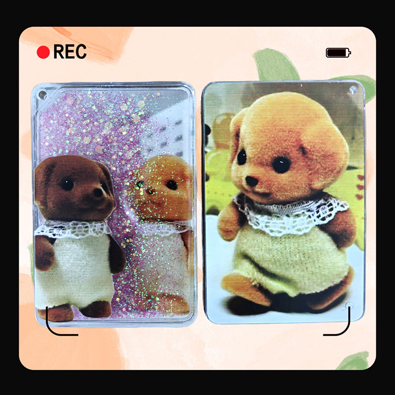Liusha Mahjong Poodle Zuo Ming Huoying Animation Peripheral Brand Desktop Ornaments Mahjong Flowing Brick Factory Wholesale
